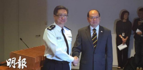 香港新任警务处处长：首要任务是维持香港安定