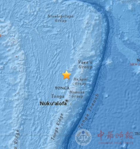 汤加附近海域发生6.0级地震 未发布海啸预警
