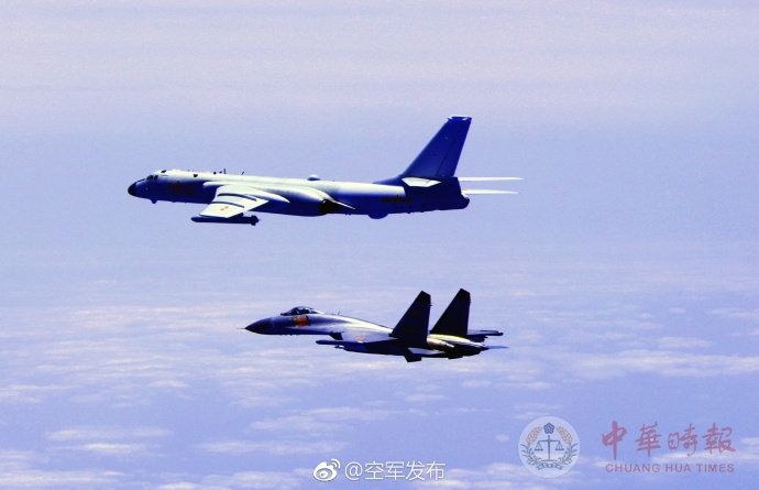 检验实战能力！中国空军多型战机连续“绕岛巡航”